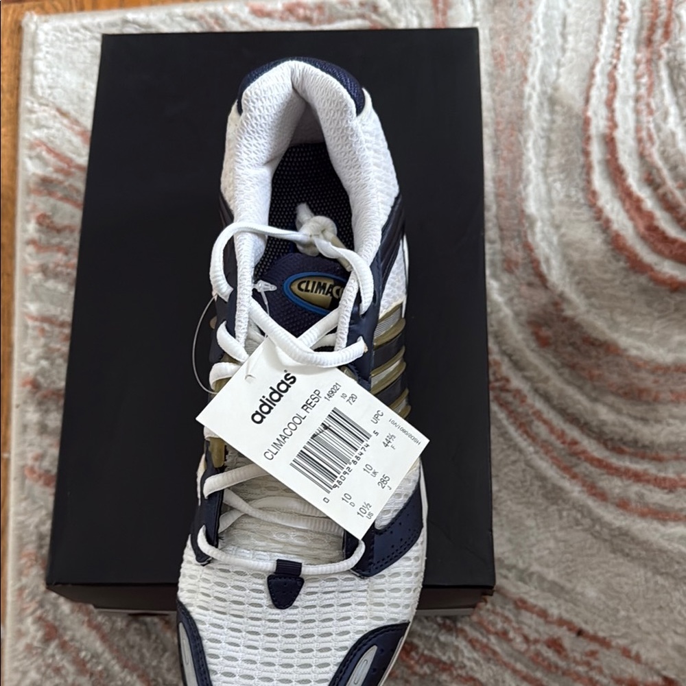 adidas White and Navy Sneakers